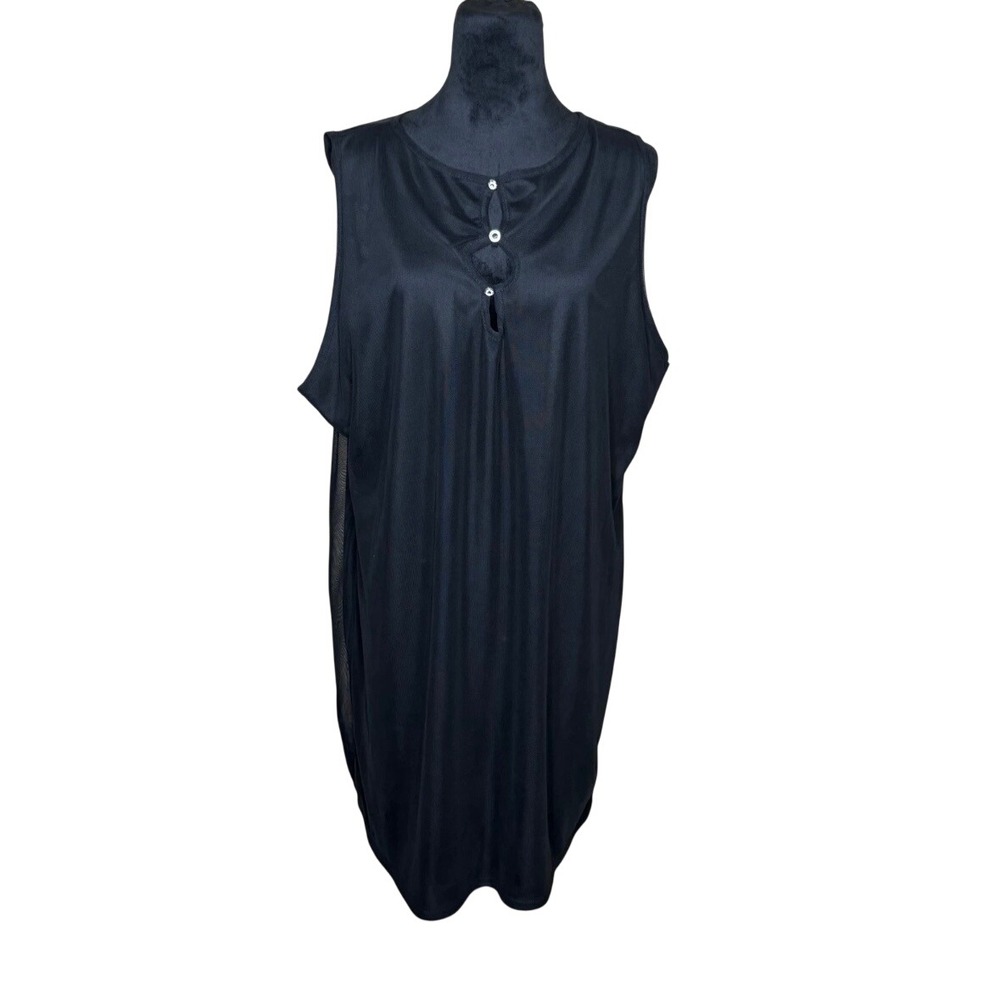 PrettyLittleThing Plus Black Cut Out Mesh Dress Size 24  NWT